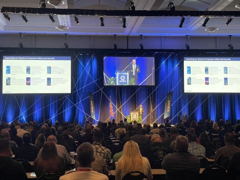 Speaking at conference