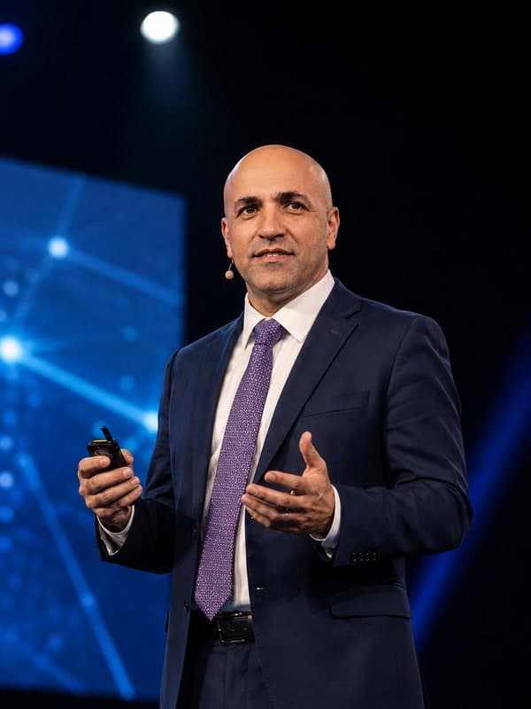 Udi Levy speaking at a keynote